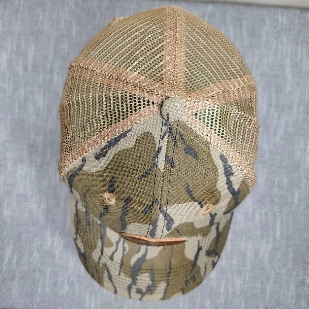 Leupold Optics Trucker Hat Cap‎ Snap Back Tree Bark Camo Mesh Hunting Work Men's